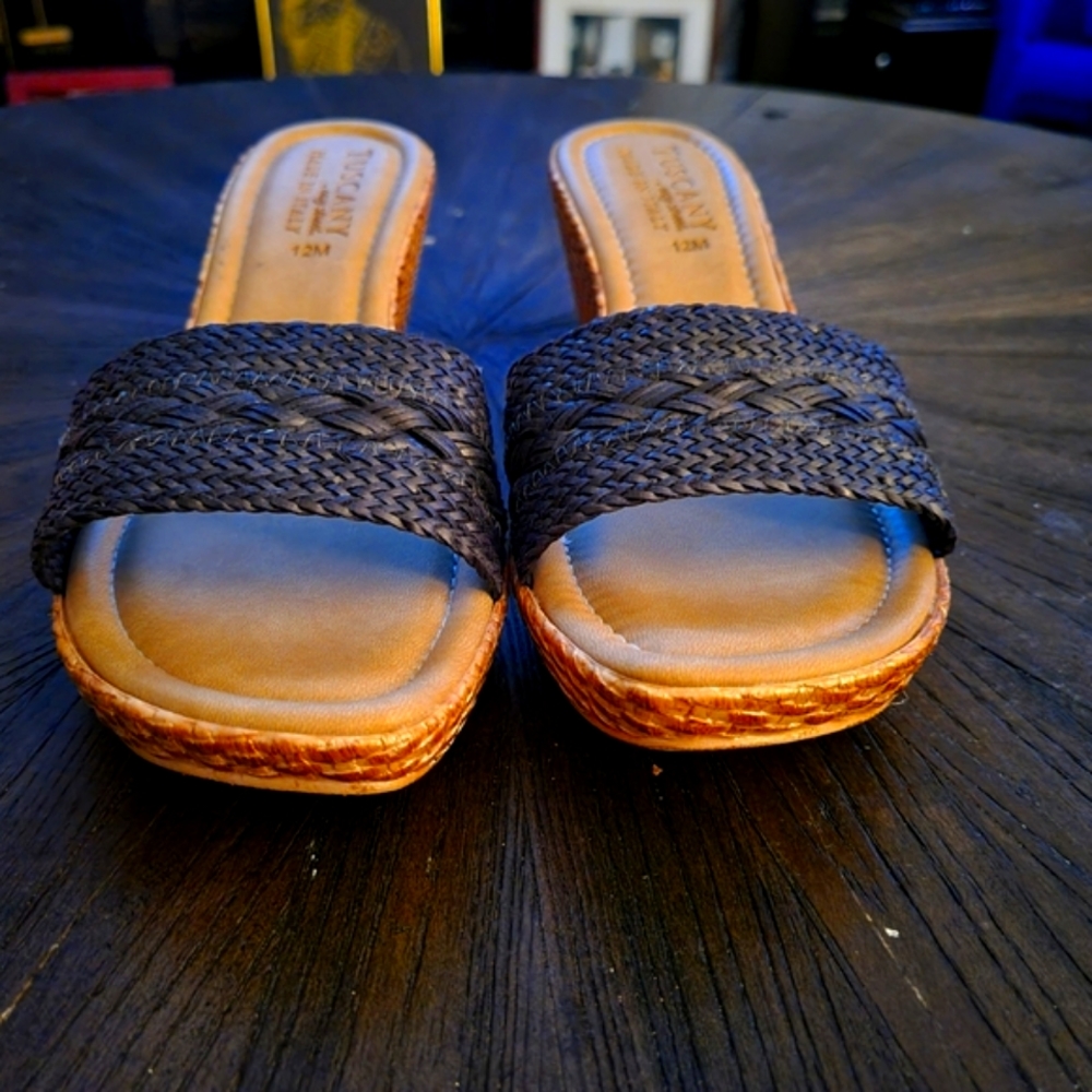 Tuscany by easy street wedge sandals